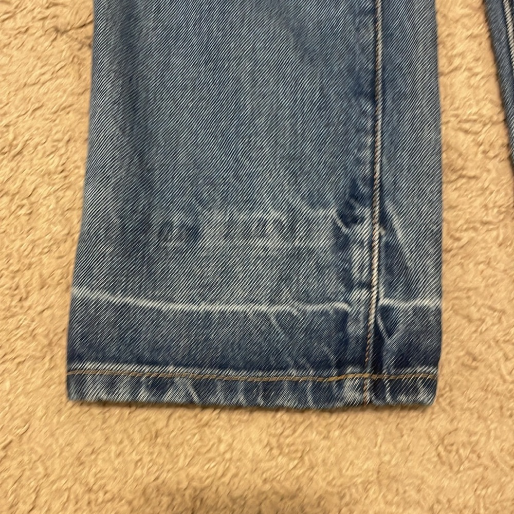FRAME DENIM LE MAC JEAN LIGHT WASH HIGH RISE STRAIGHT LEG BUTTON FLY JEANS 25NWT - Picture 10 of 16